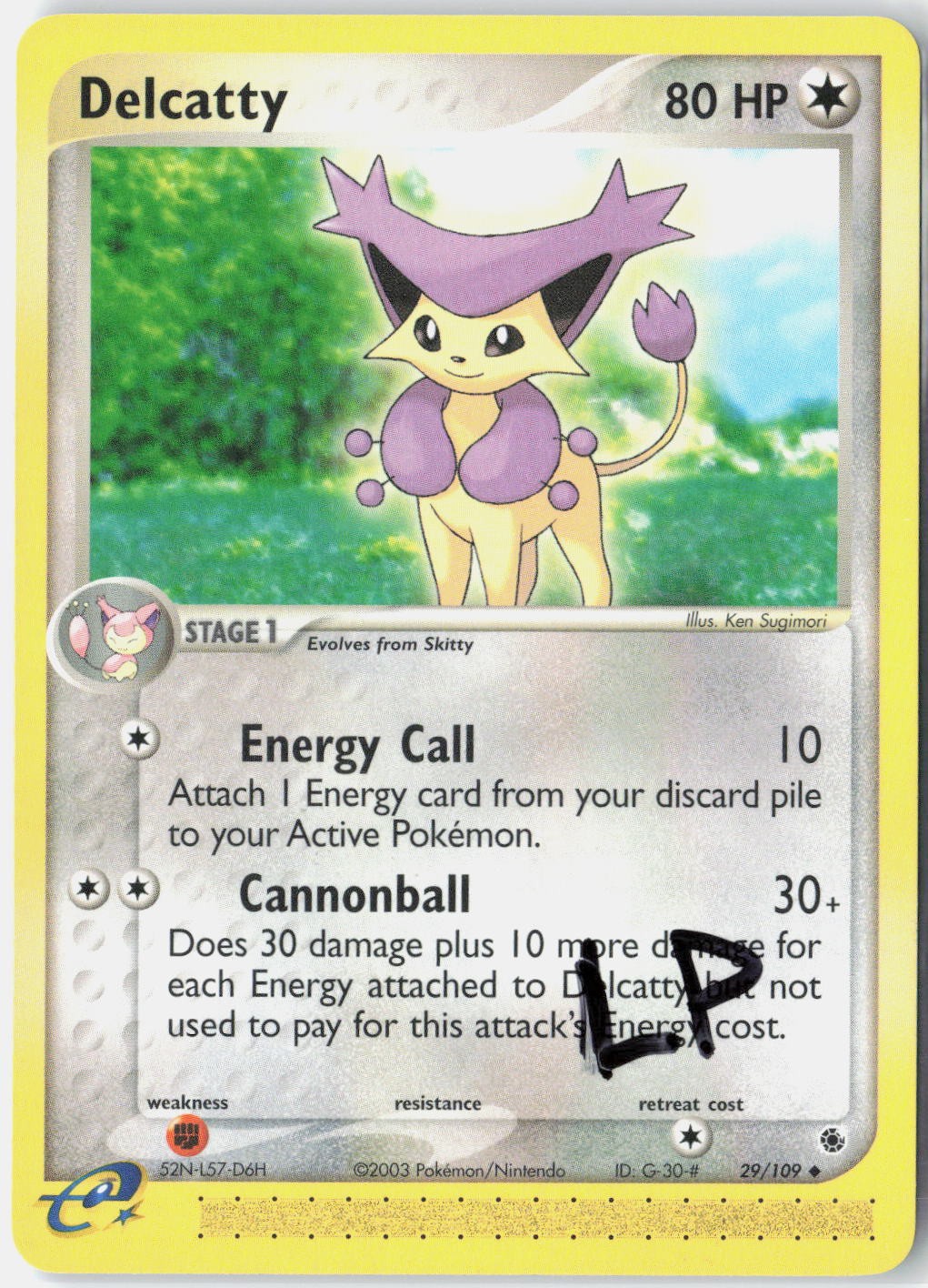 Delcatty 29/109 Uncommon Ruby & Sapphire Pokemon Lightly Played