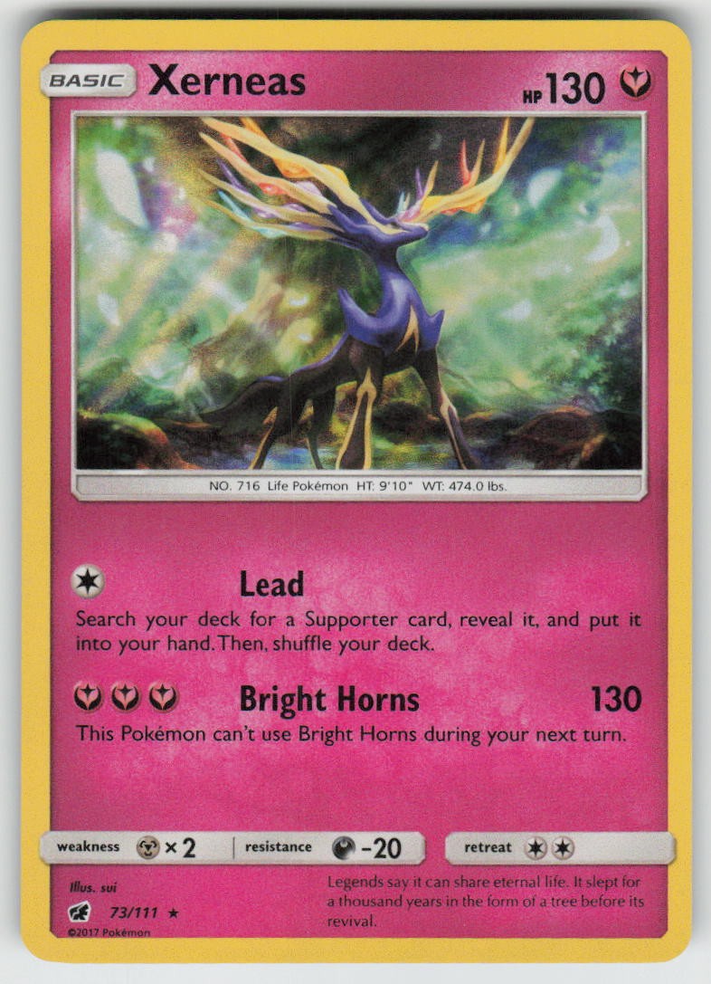 Holo Xerneas 73/111 Rare Crimson Invasion Near Mint