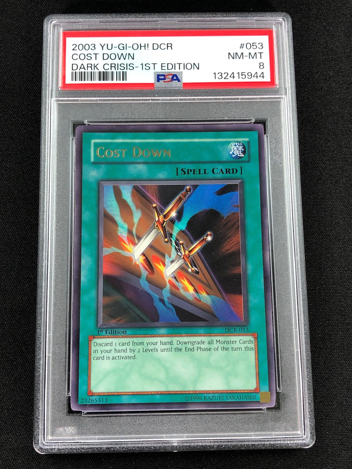 Yugioh 2003 Cost Down 1st DCR-053 PSA 8 Ultra Rare