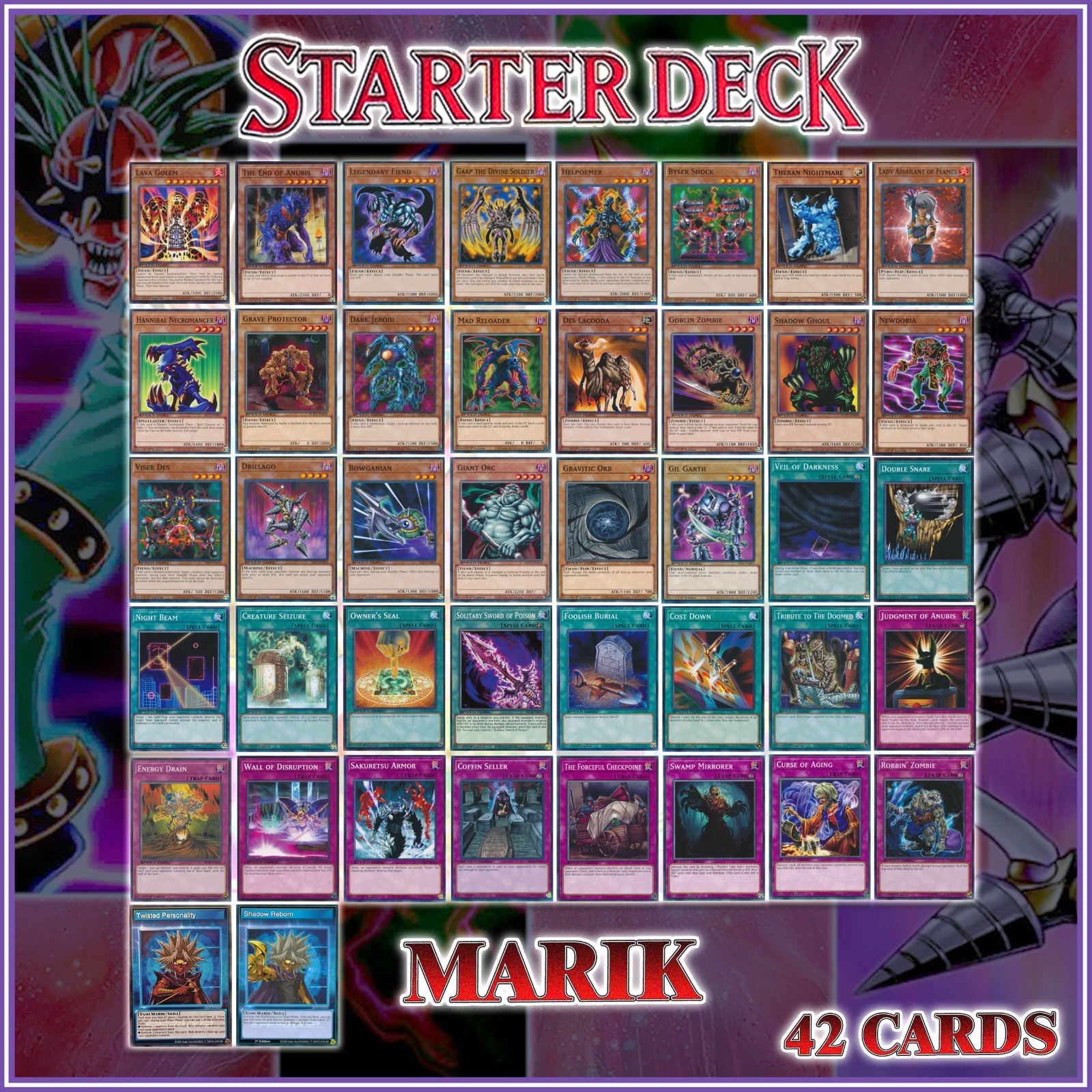 LAVA GOLEM MARIK STARTER DECK 42 | Newdoria Drillago Duelist Kingdom YuGiOh