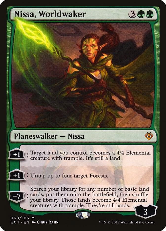 Nissa, Worldwaker M 68 Archenemy: Nicol Bolas Near Mint