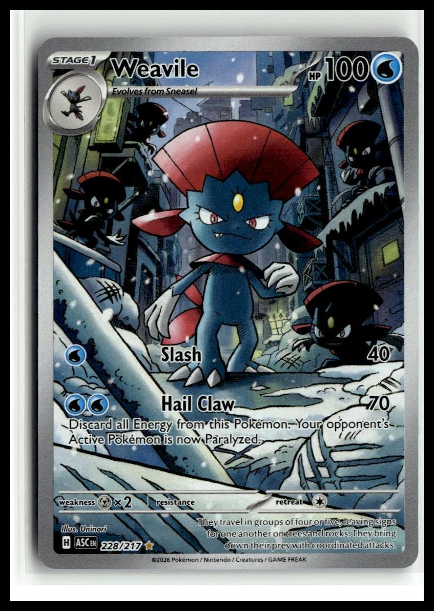 ME: Ascended Heroes #228/217 Weavile