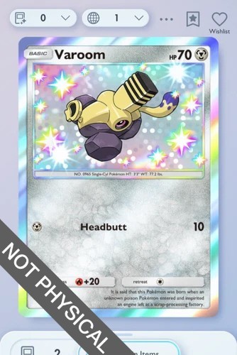 Pokemon TCG POCKET – Varoom Shiny 1⭐, Shining Revelry, English