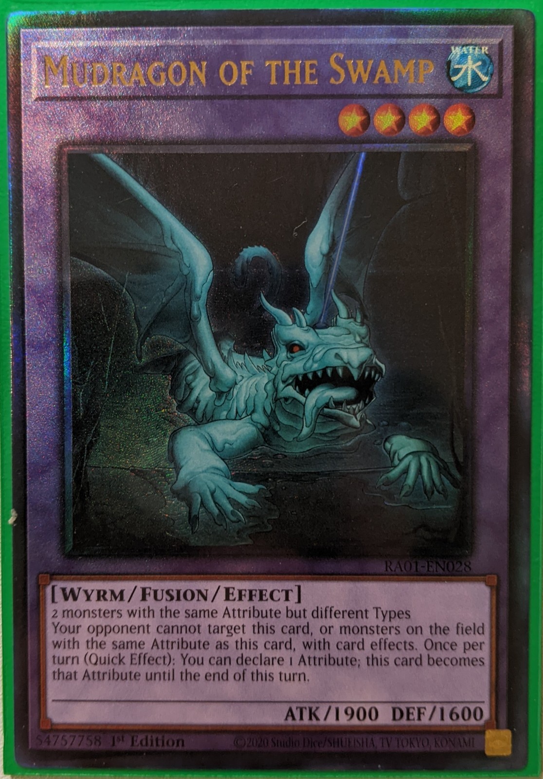YuGiOh Mudragon of the Swamp Ultimate Rare 1st Edition RA01-EN028