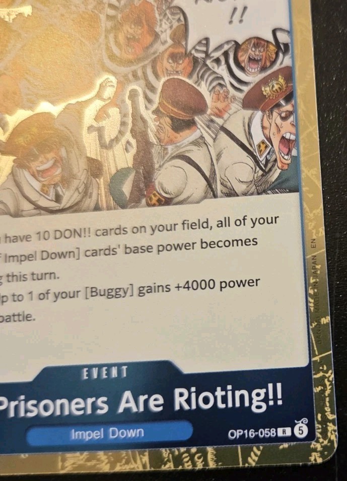 The Prisoners Are Rioting!! OP16-058 Foil Rare The Time Of Battle One Piece CCG