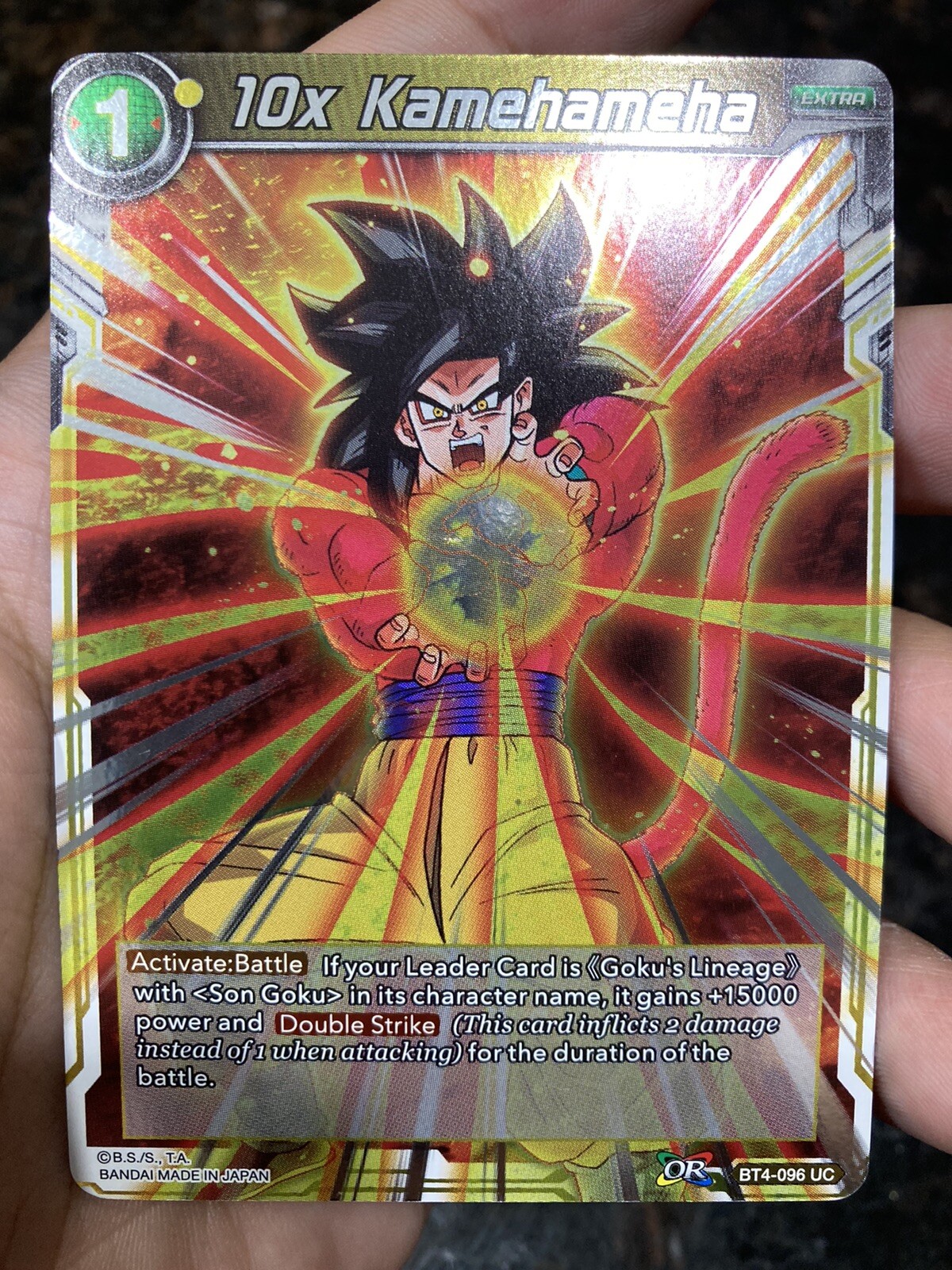 10x Kamehameha BT4-096 UC Foil Colossal Warfare Dragon Ball Super Card Game | NM