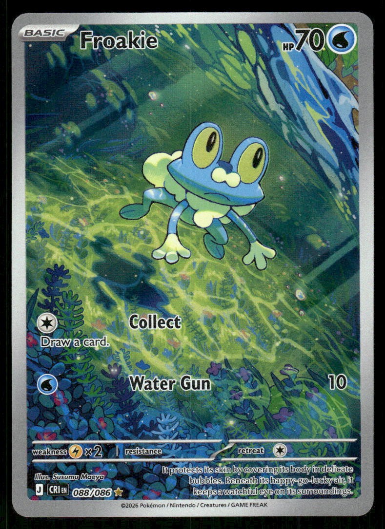 Froakie 088/086 Holo Illustration Rare Chaos Rising Pokemon Near Mint