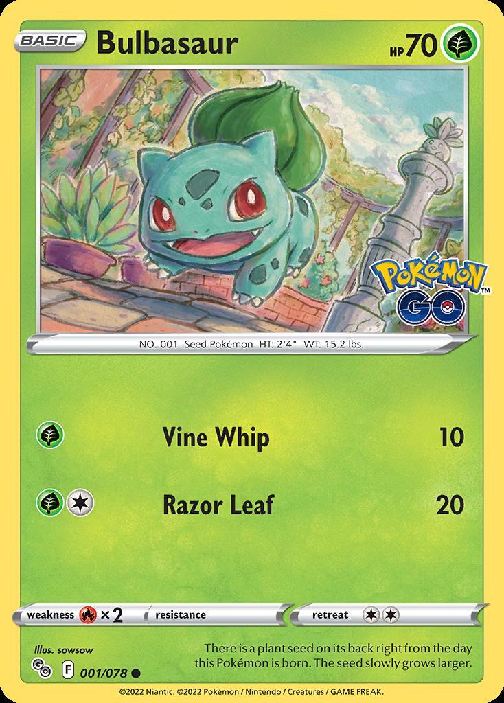 Pokemon Bulbasaur (1/88) Pok�mon GO NM
