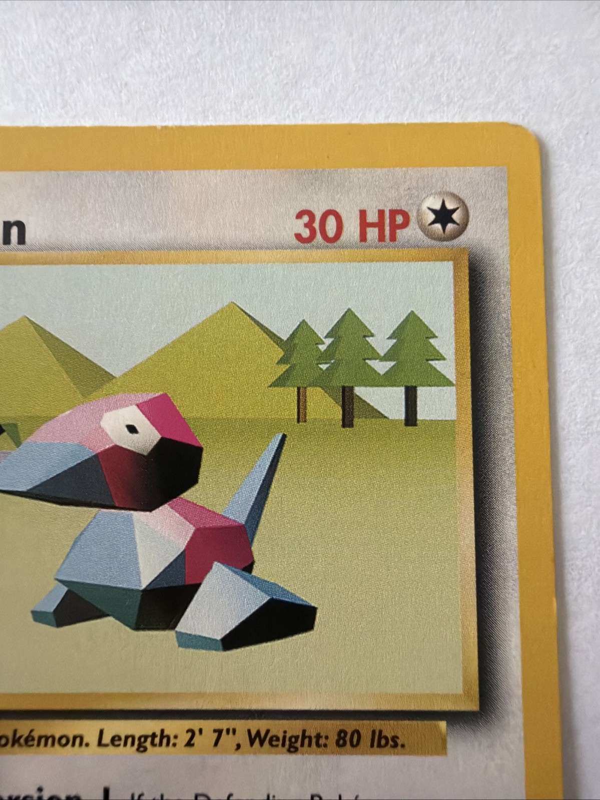 Porygon 39/102 Uncommon Base Set Unlimited Pokemon Vintage Card Excellent LP
