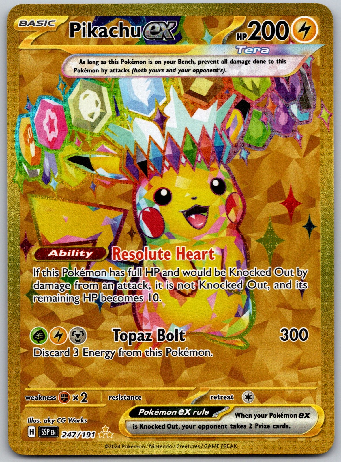 SV08: Surging Sparks #247/191 Pikachu ex