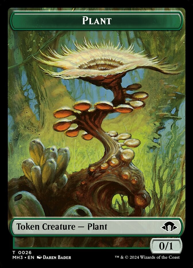 Plant / Ape 0026 – 0014 Avenger of Zendikar Double Sided Token MH3 MTG NM
