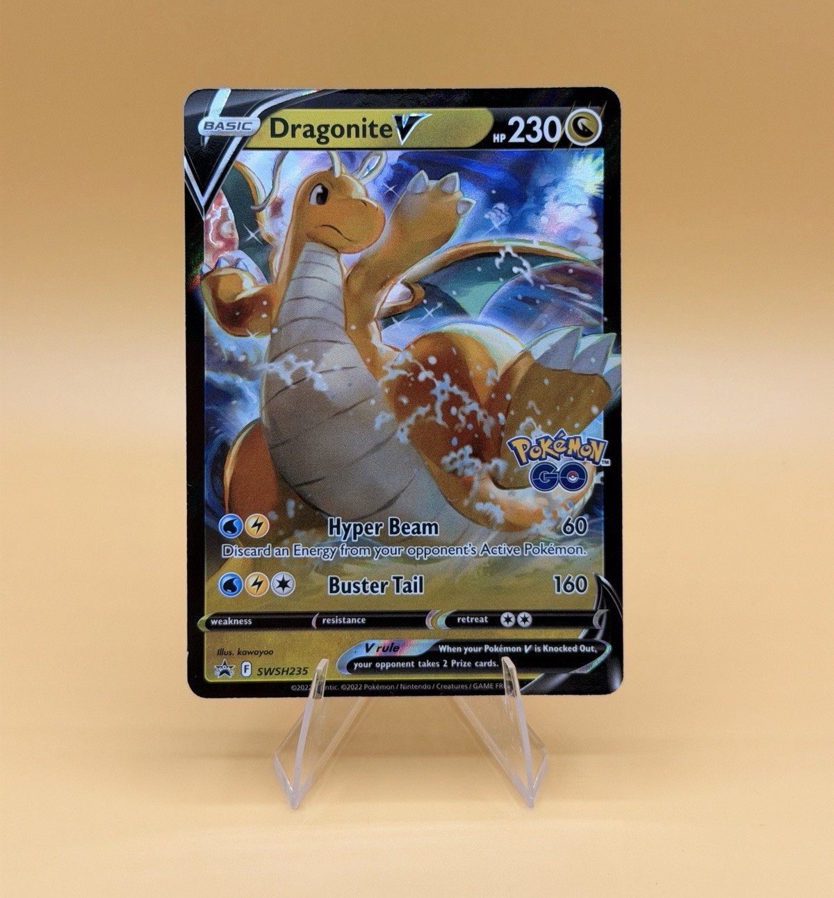 Pokemon TCG Dragonite V SWSH235 Sword & Shield Promo Holo EN 2022 230 HP