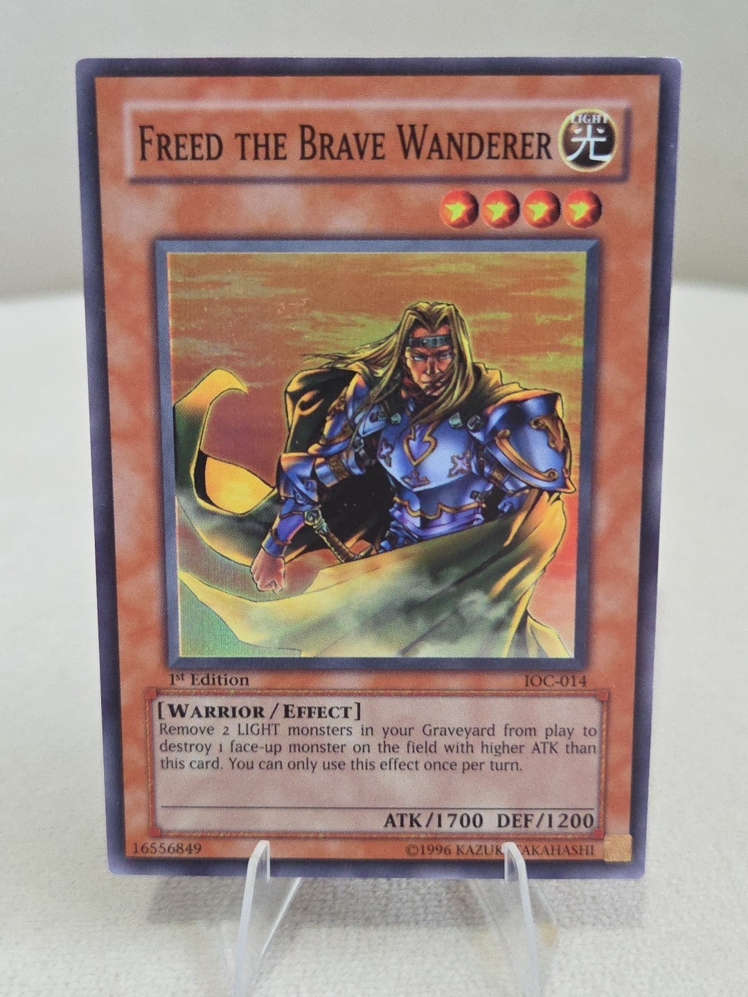 Yugioh Freed the Brave Wanderer IOC-014 Invasion of Chaos 1st Edition