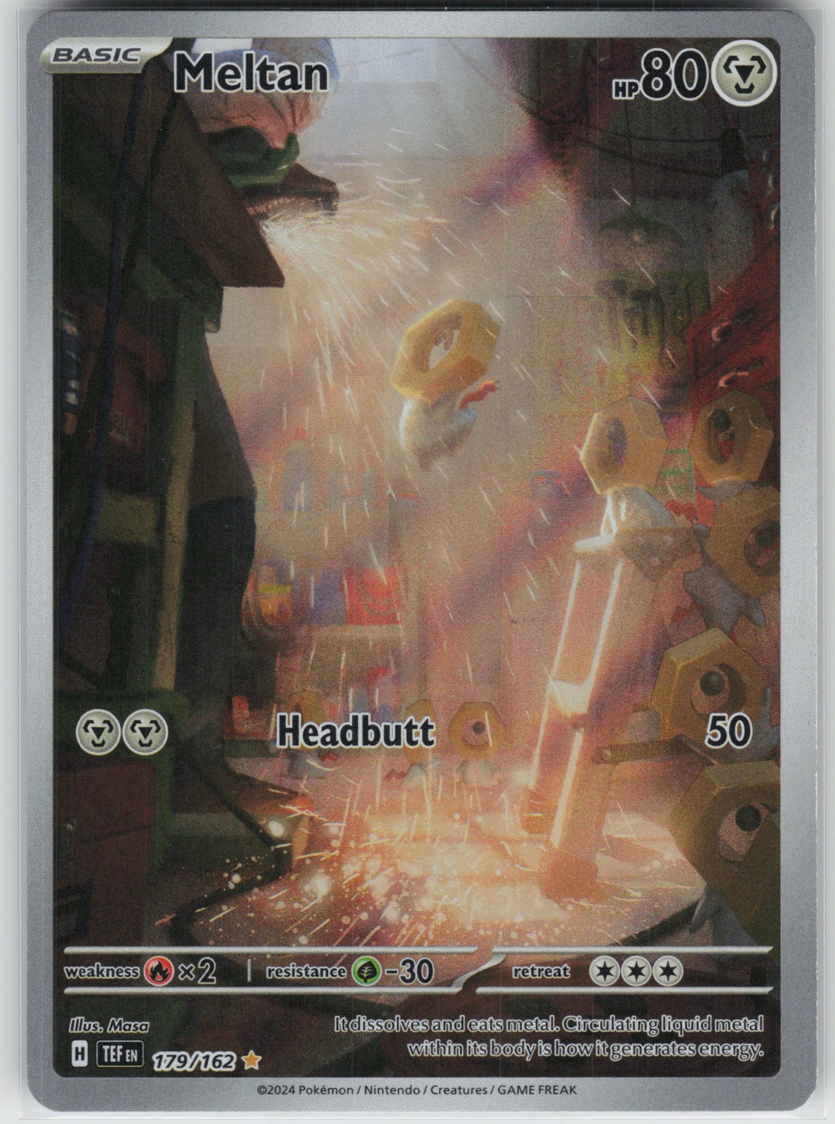 Meltan Holo Illustration Rare SV05: Temporal Forces 179/162 NM
