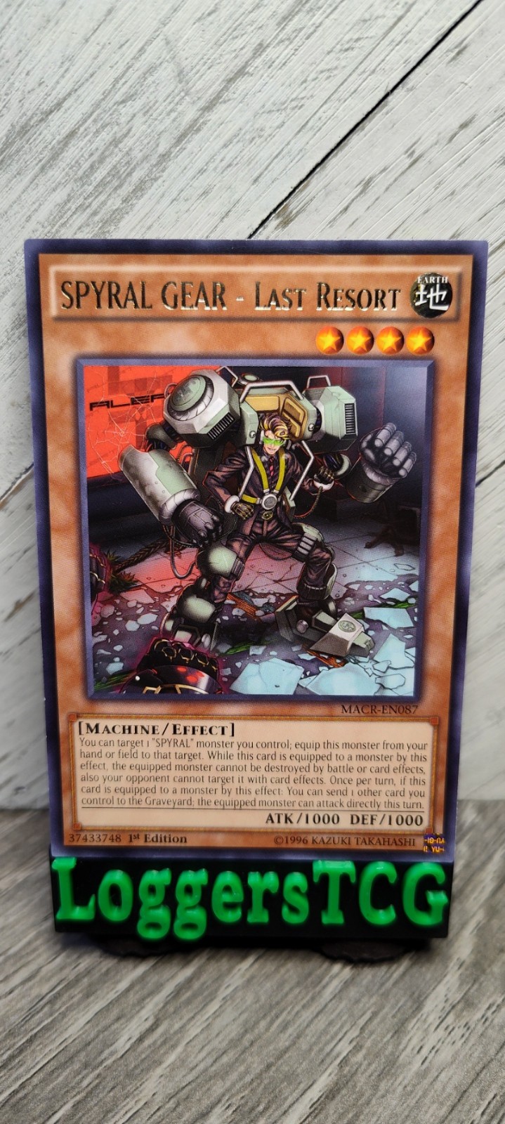 Yu-Gi-Oh! SPYRAL GEAR – Last Resort / MACR-EN087 1st Edition LP