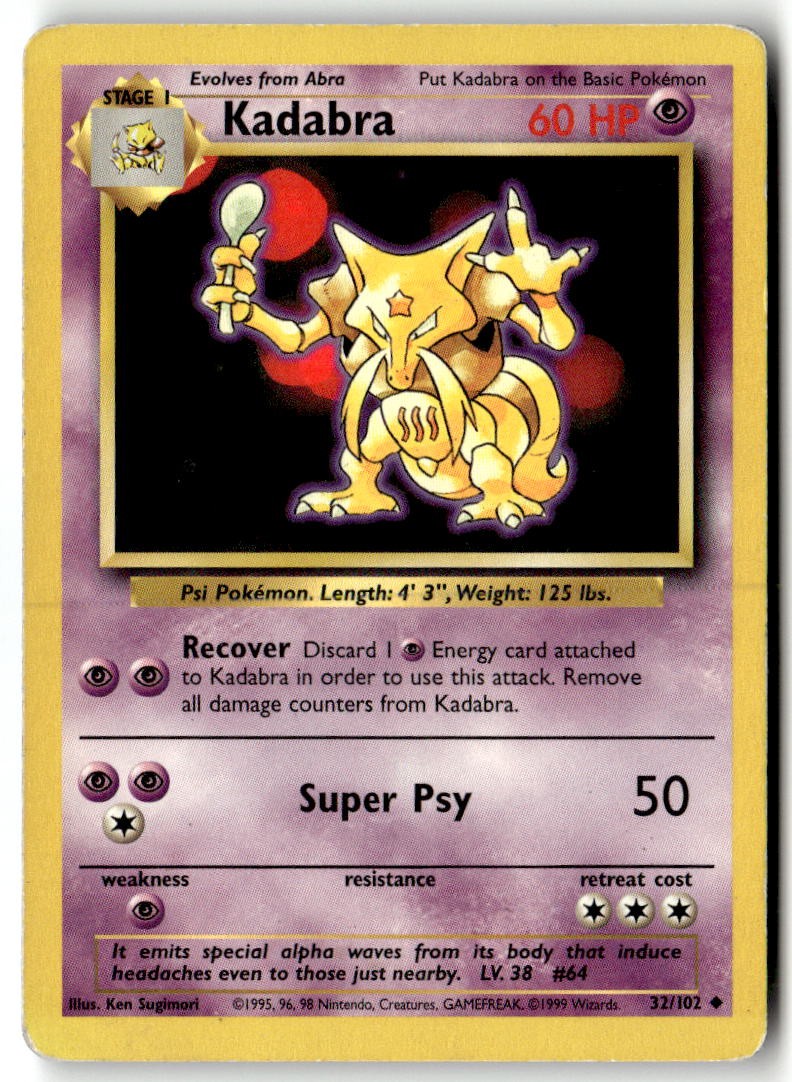 Kadabra 032/102 – BS – PTCG – LP
