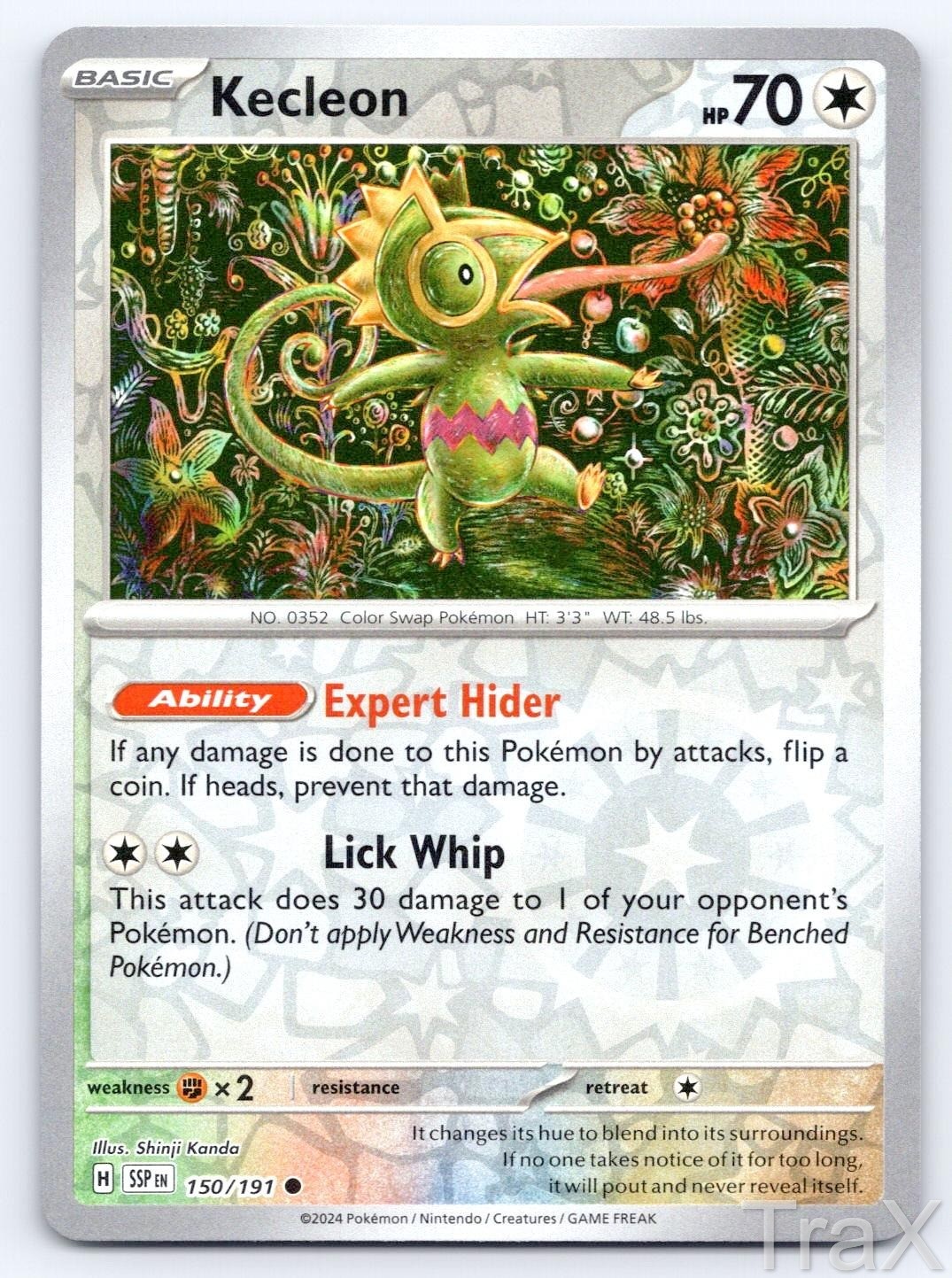 Kecleon 150/191 Reverse Holo Surging Sparks Pokemon NM Common Shinji Kanda