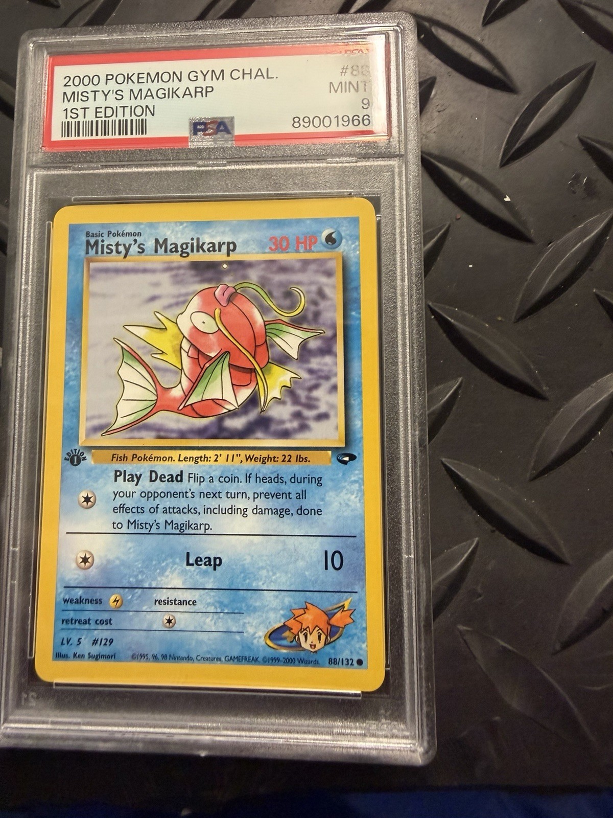 Pokemon 2000 Gym Challenge Misty’s Magikarp 1st Edition Common Non-Holo Card #88