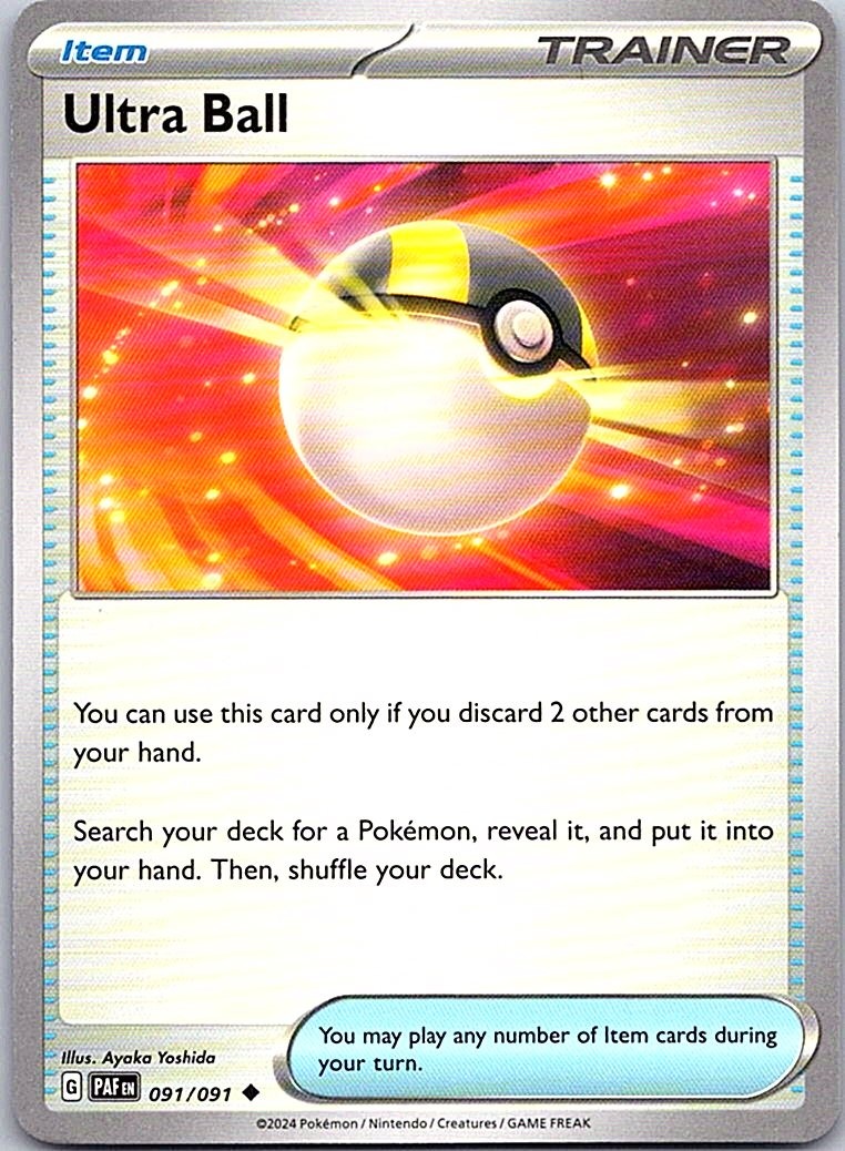 Ultra Ball Uncommon SV: Paldean Fates 091/091 NM
