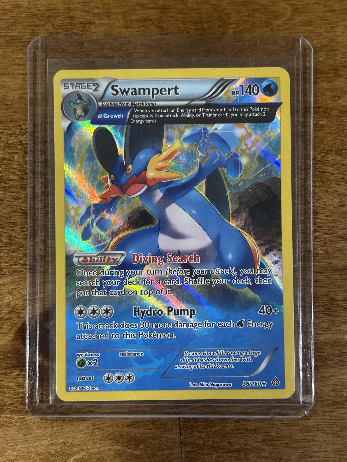 Swampert (Alpha) 36/160 XY – Primal Clash Holo