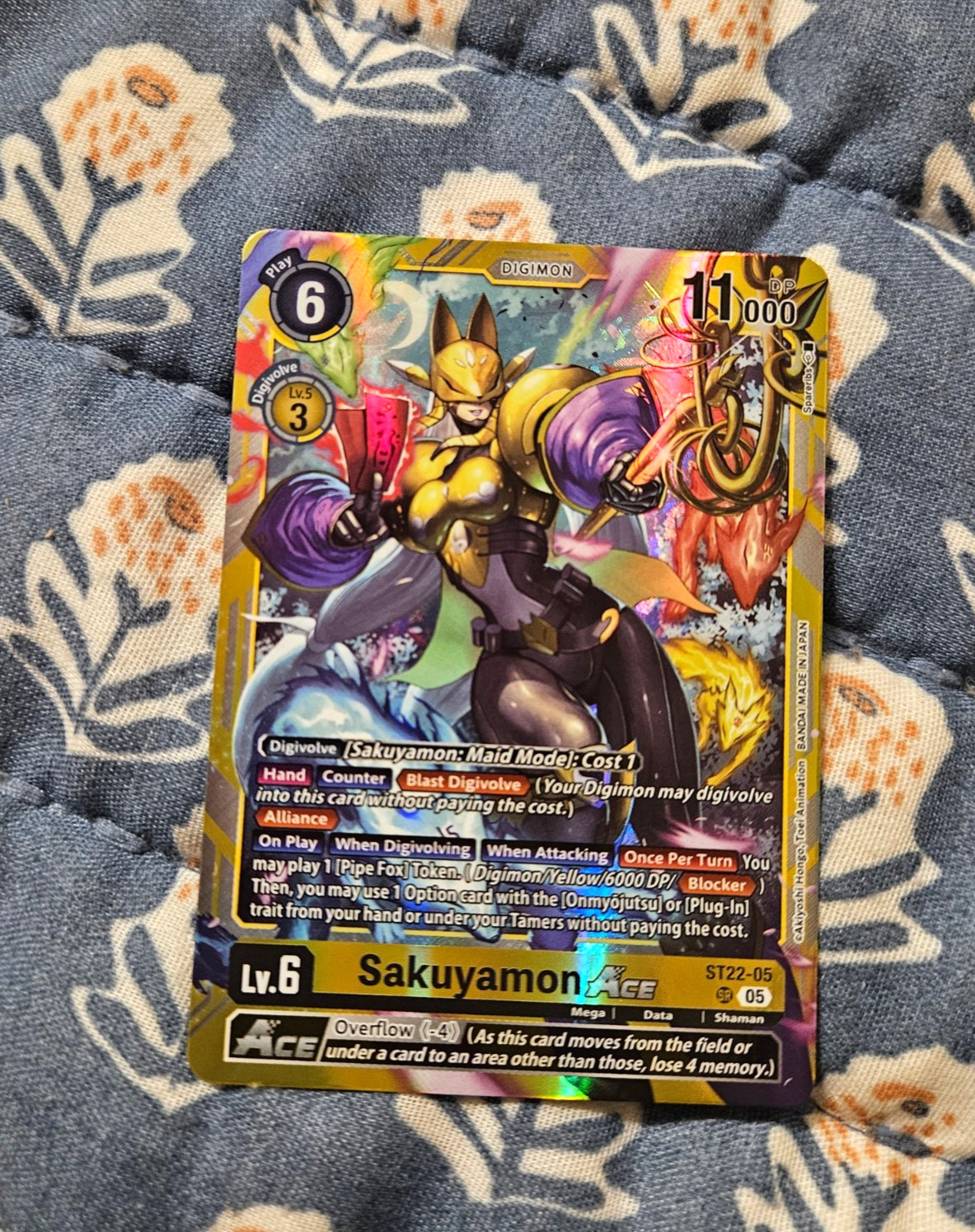 Sakuyamon ACE (Super Rare) Starter Deck 22: Amethyst Mandala – Set ST2 – Digimon