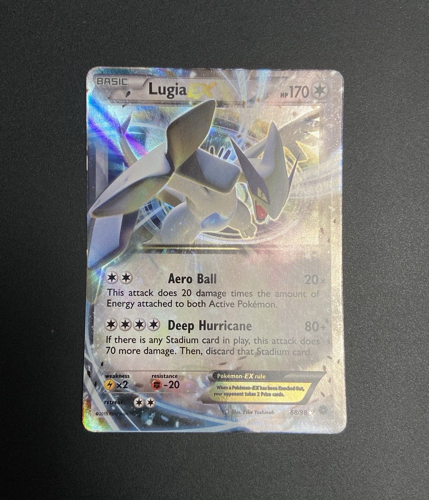 Pokémon TCG Lugia EX 68/98 XY Ancient Origins Ultra Rare LP NM