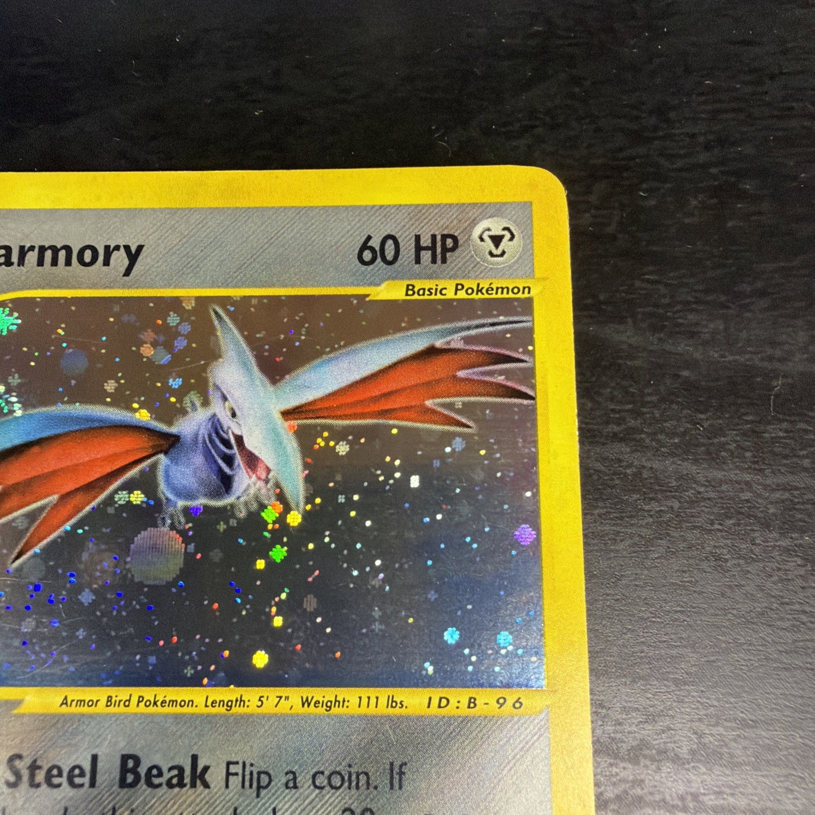 Skarmory (27) Holo Rare Expedition 027/165 Pokemon Card SWIRL 💫🔥🔥🔥