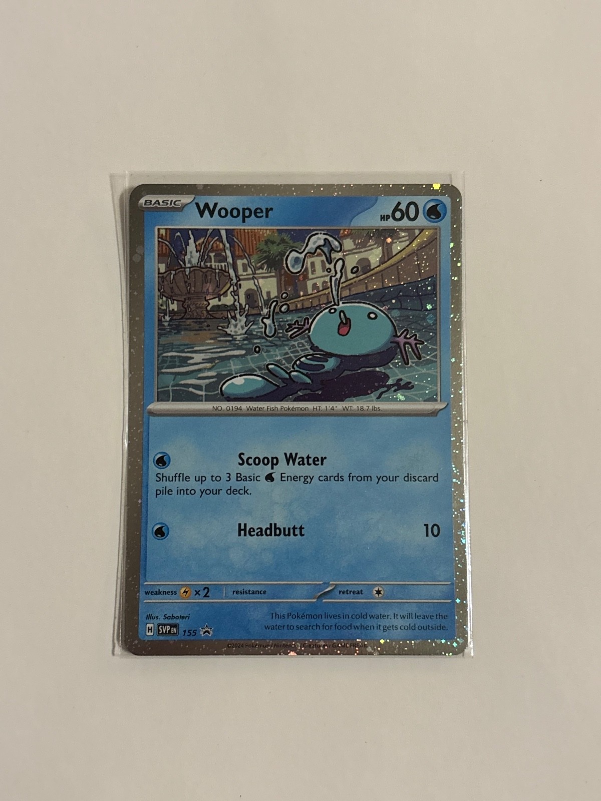 Wooper – Holo Promo SV: Scarlet & Violet Promo Cards 155 NM