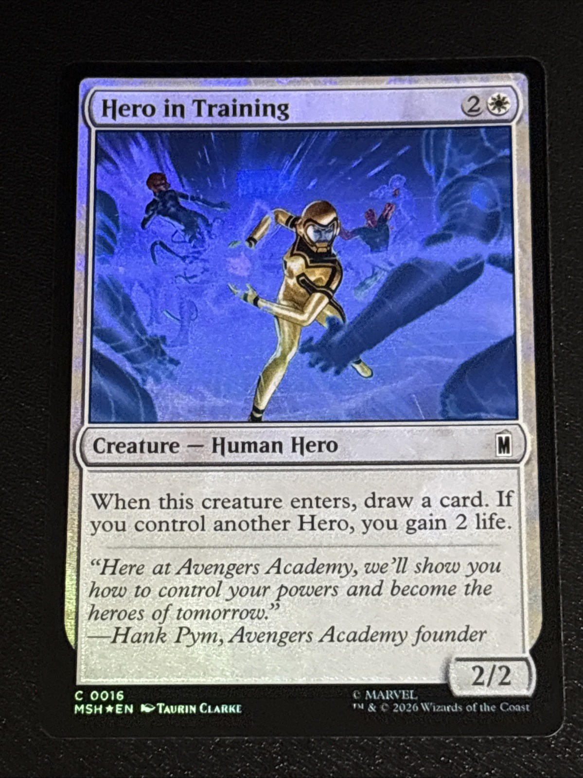 MTG Marvel Super Heroes Hero in Training Foil 0016