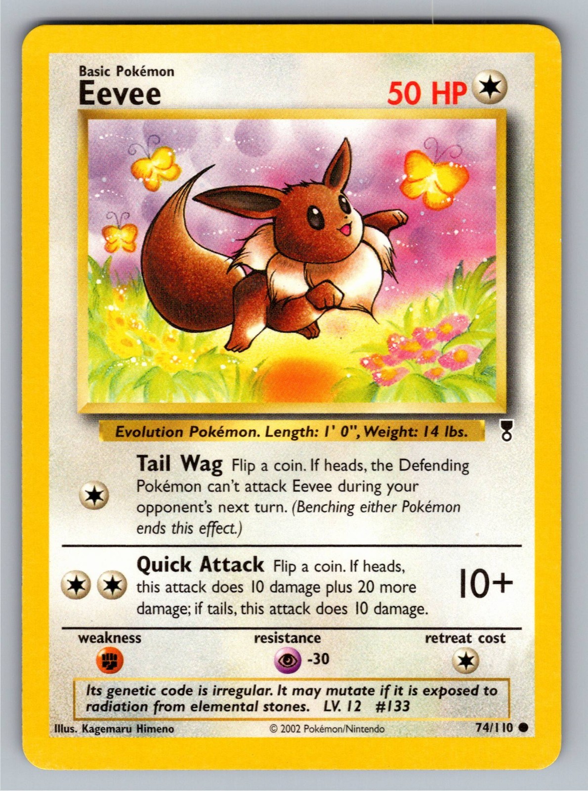 Pokemon TCG Eevee 74/110 Legendary Collection Regular NM