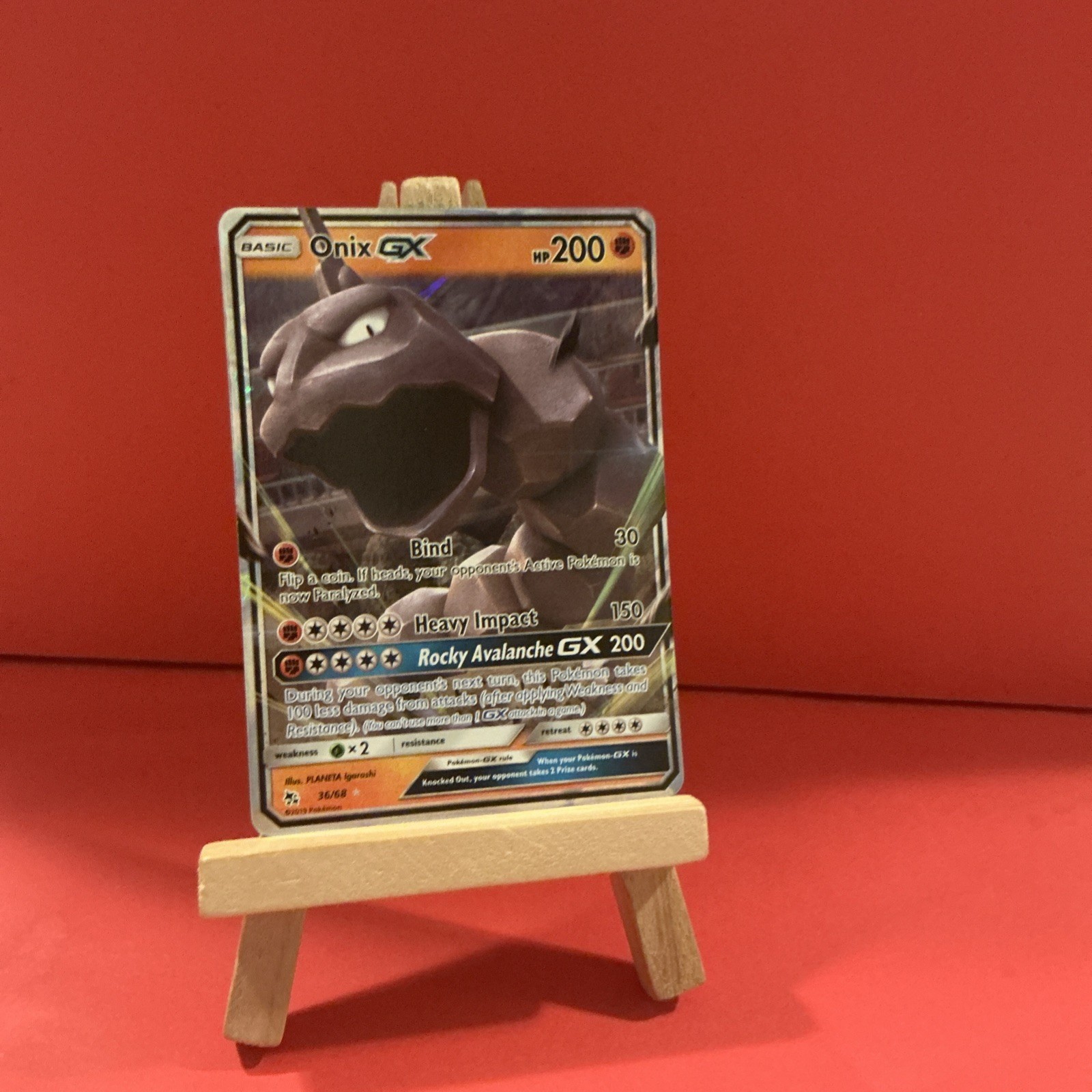 Pokémon Onix GX 36/68 Hidden Fates Ultra Rare TCG