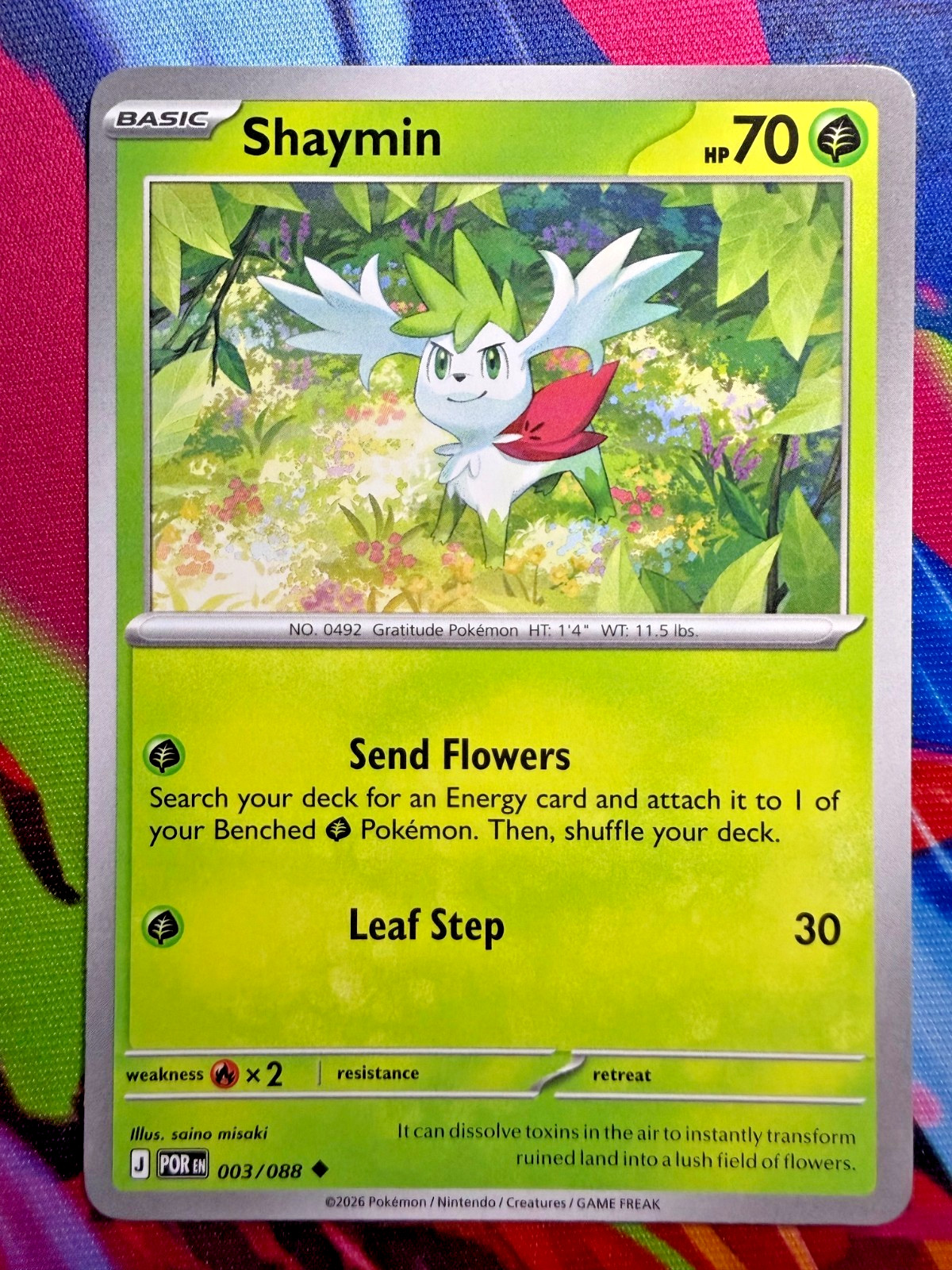 Shaymin 003/088 Me03: Perfect Order Regular