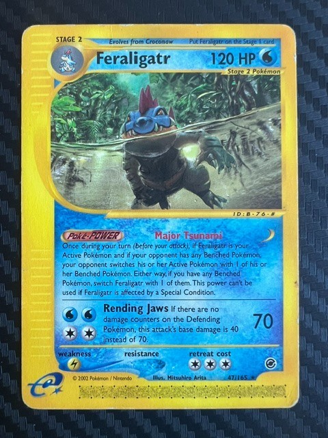 Pokémon TCG Feraligatr 47/165 Rare Expedition Base Set DMG