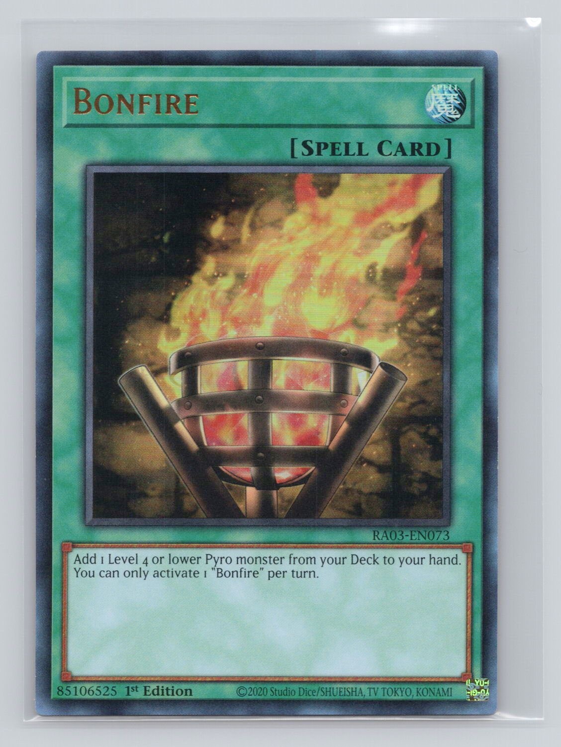 Bonfire (UR) Ultra Rare Quarter Century Bonanza RA03-EN073 NM