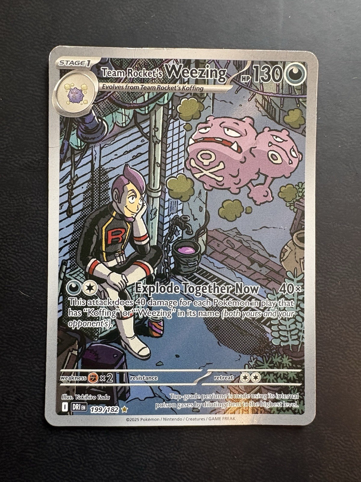 Team Rocket’s Weezing 199/182 Sv10: Destined Rivals Holo