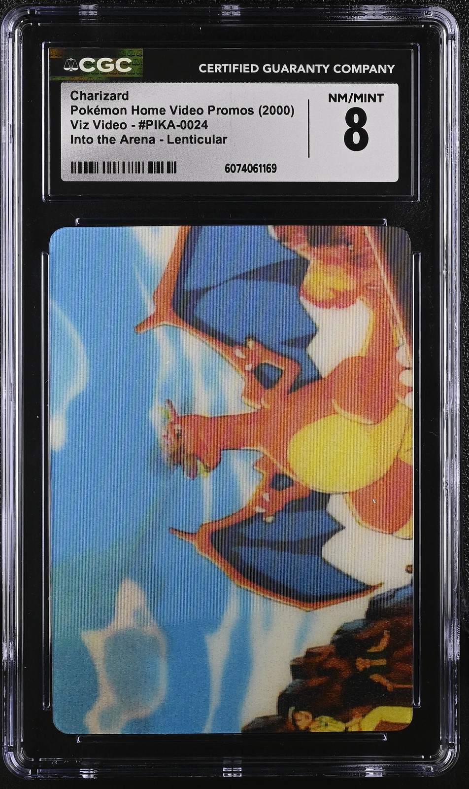 CGC 8 Charizard Pioneer Viz Video PIKA-0024 Lenticular Pokemon Card
