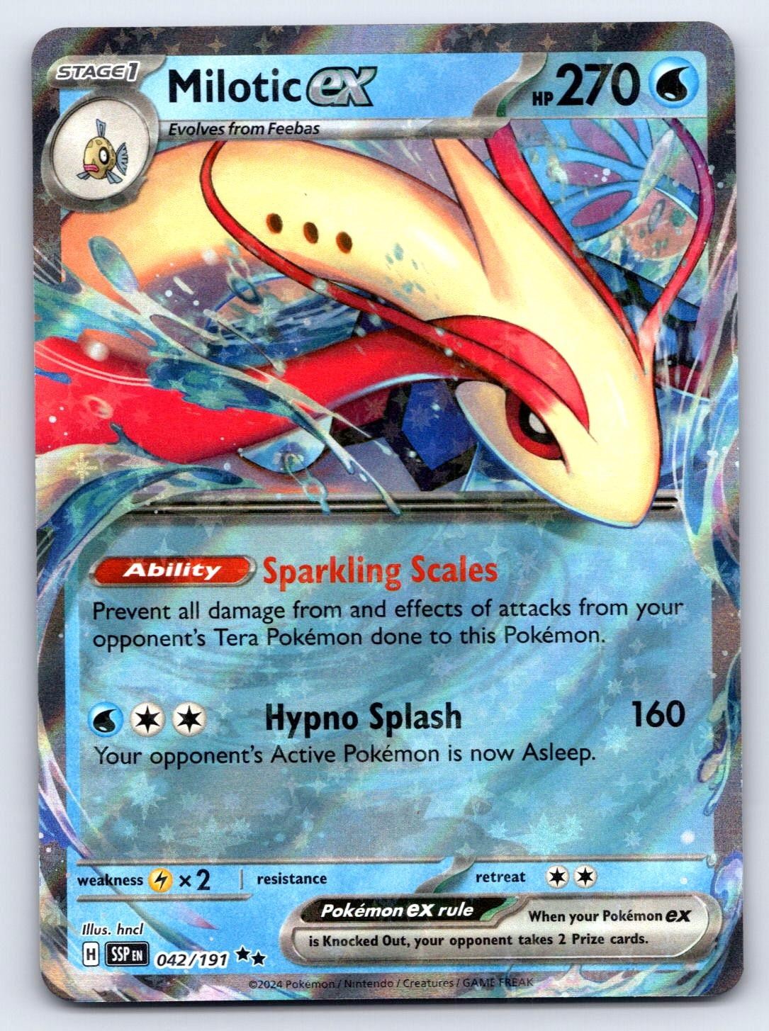 Milotic ex 042/191 Double Rare Surging Sparks Pokemon Near Mint