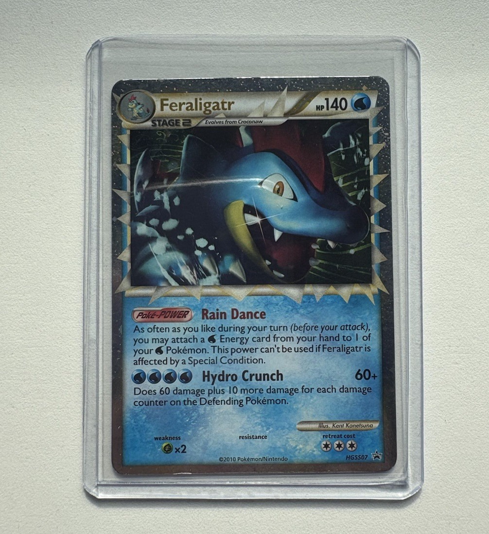 Pokemon TCG Feraligatr Prime HGSS07 HGSS Promo Holo English HP140 Lp