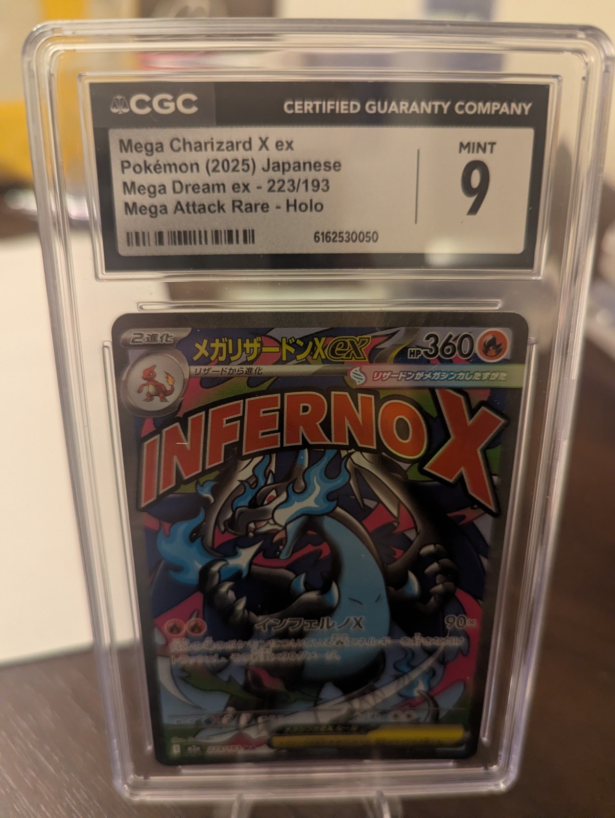 The Pokémon Company CGC 9 2025 Japanese Mega Charizard X ex 223/193 Holo