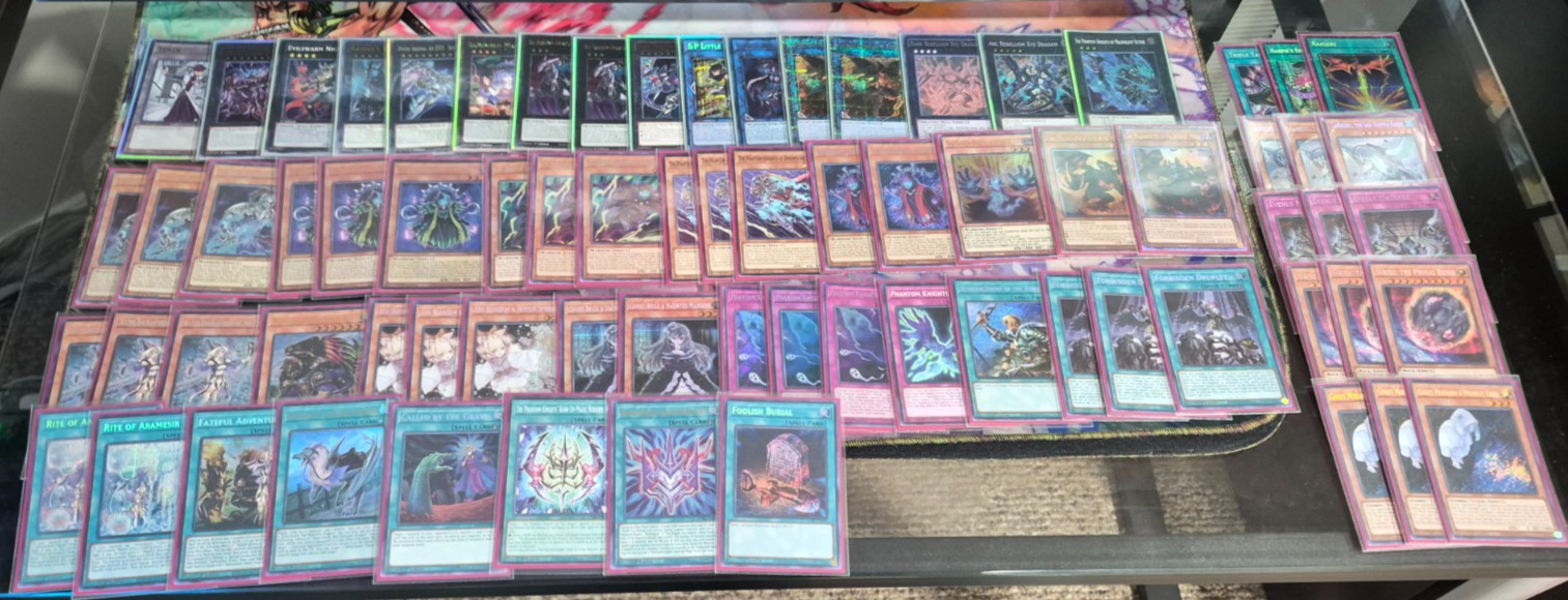 Yugioh TCG- Adventure, Phantom Knight, XYZ Dragon Deck- Full Main, Side & Extra