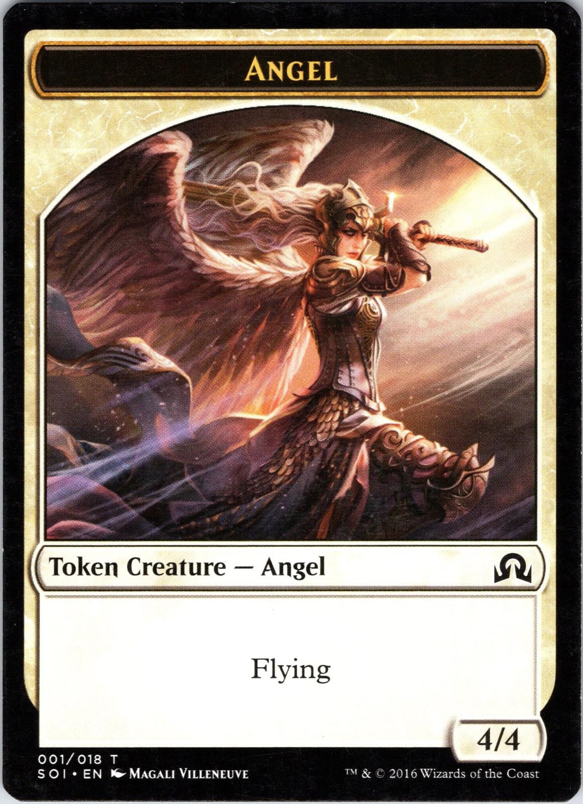 Angel Token 1 Token Shadows over Innistrad Magic: The Gathering Near Mint