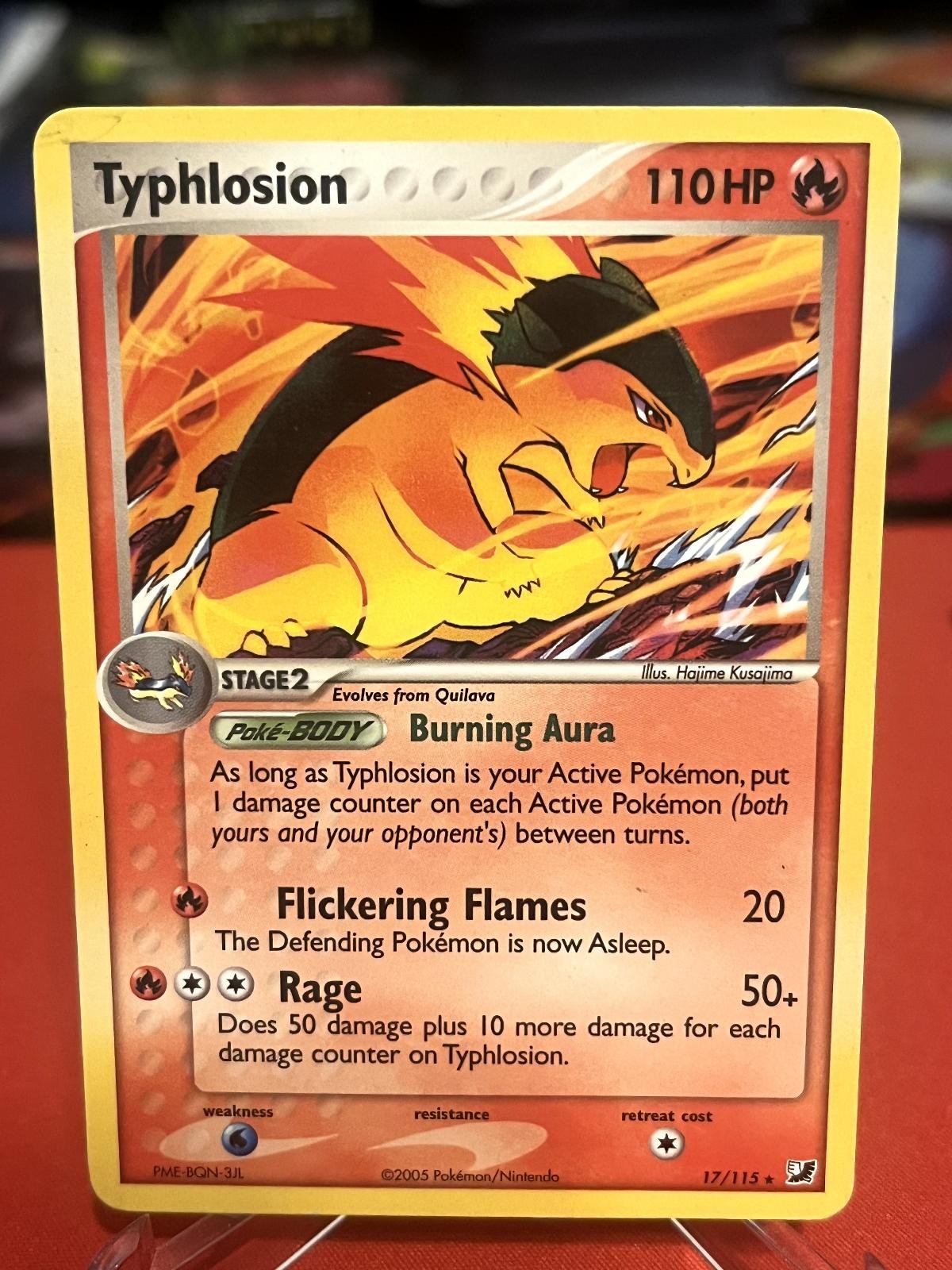Typhlosion (EX Unseen Forces) 17/115 Rare Deck Exclusives Pokemon Lightly Played