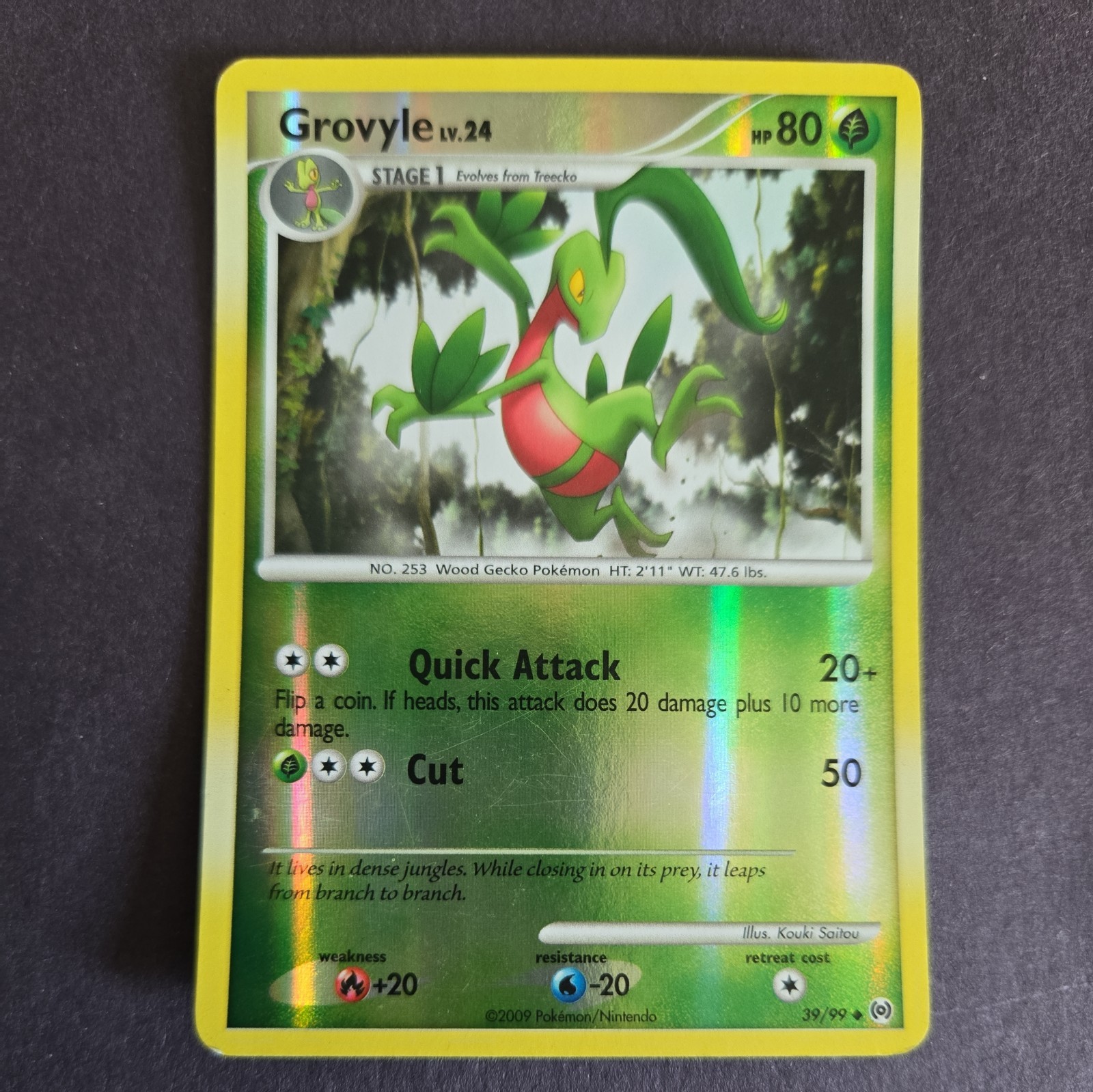 Grovyle 39/99 Arceus Reverse Holo