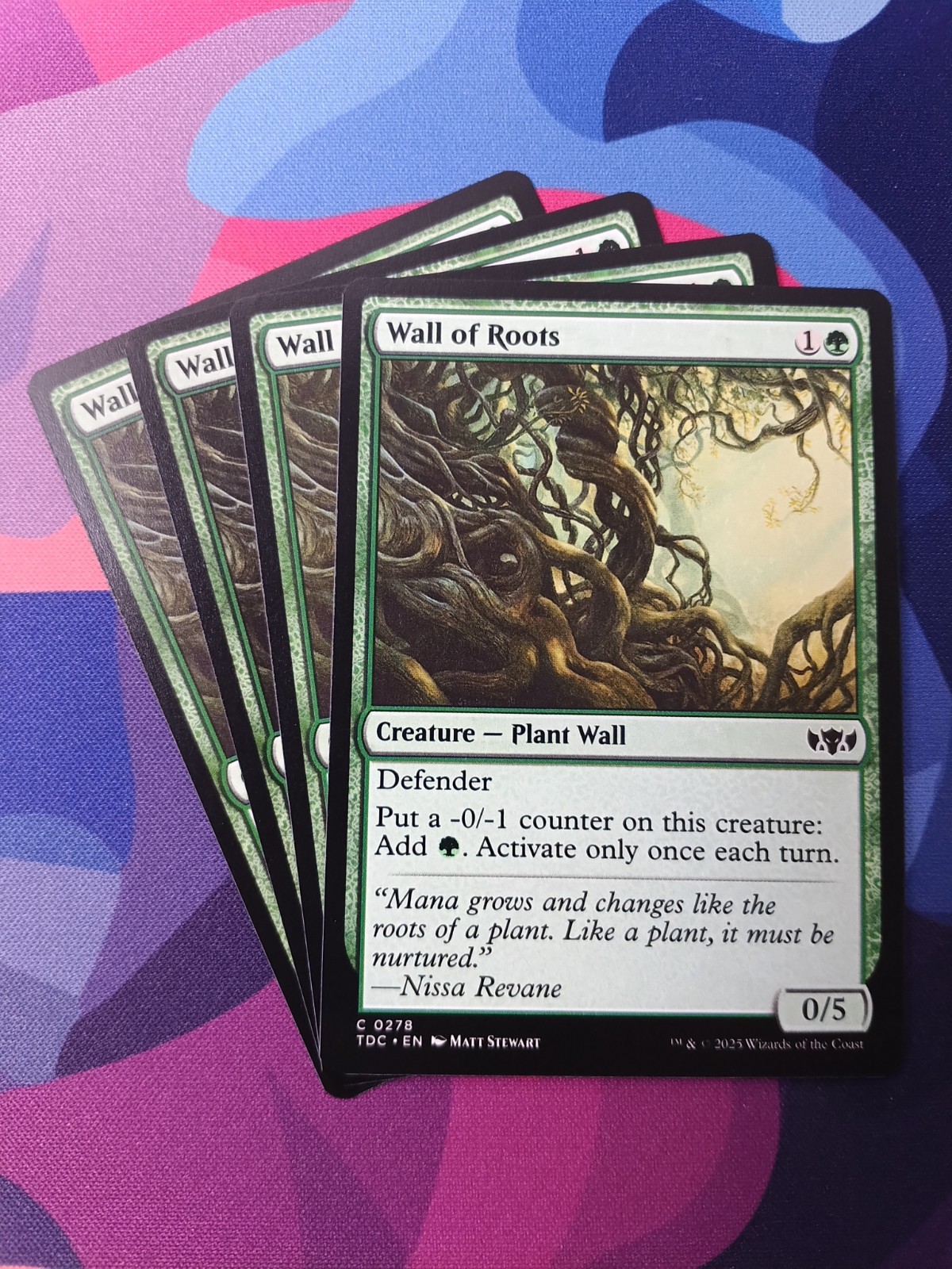 Wall of Roots x 4 | *% Off 2+ | Tarkir: Dragonstorm | NM | MTG