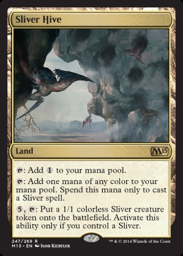 Magic 2015 Sliver Hive – Foil x1 Light Play, English Magic Mtg M:tG