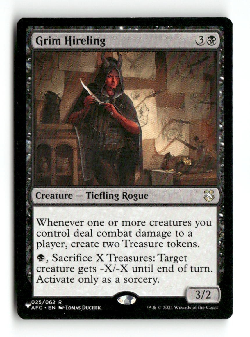 Grim Hireling [LIST – 025/062] Rare NM The List Reprints