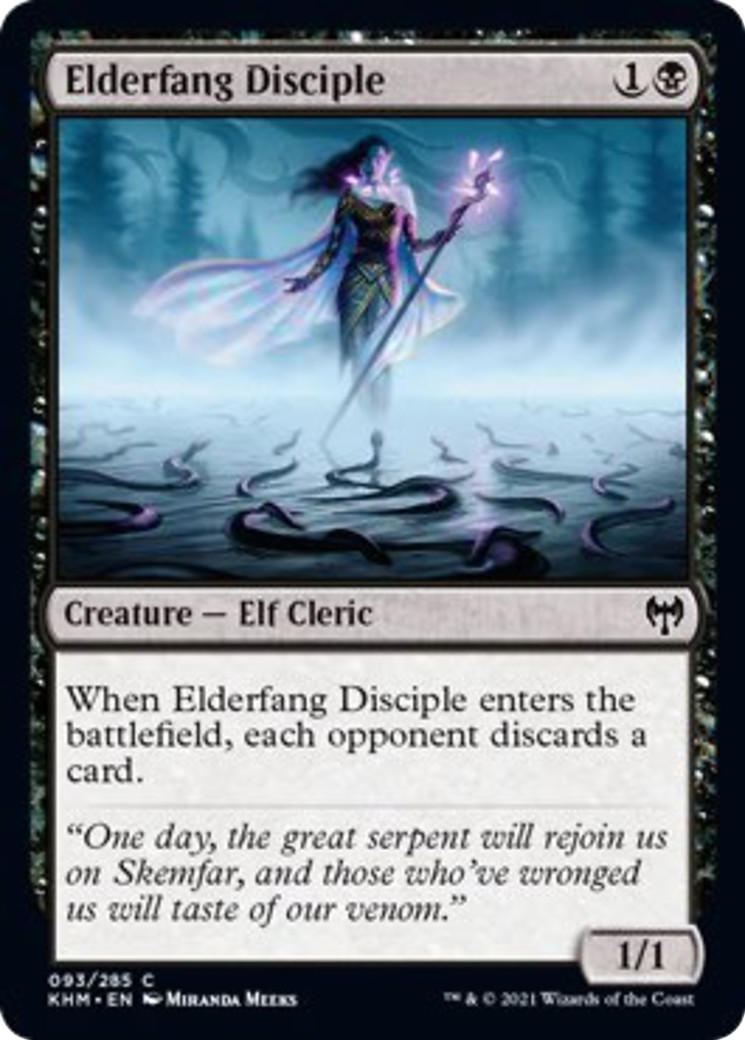 ELDERFANG DISCIPLE x4 mtg NM-M Kaldheim 4 Common