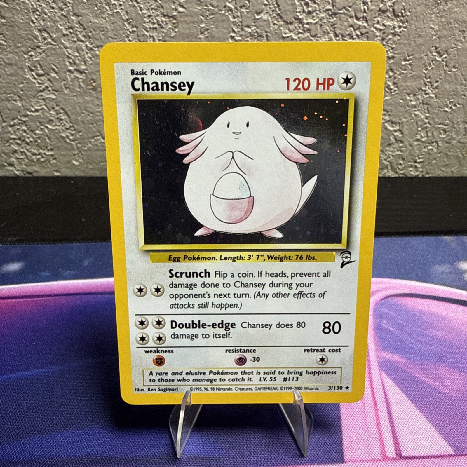 Pokemon TCG: CHANSEY Holo Rare 3/130 MP/LP+
