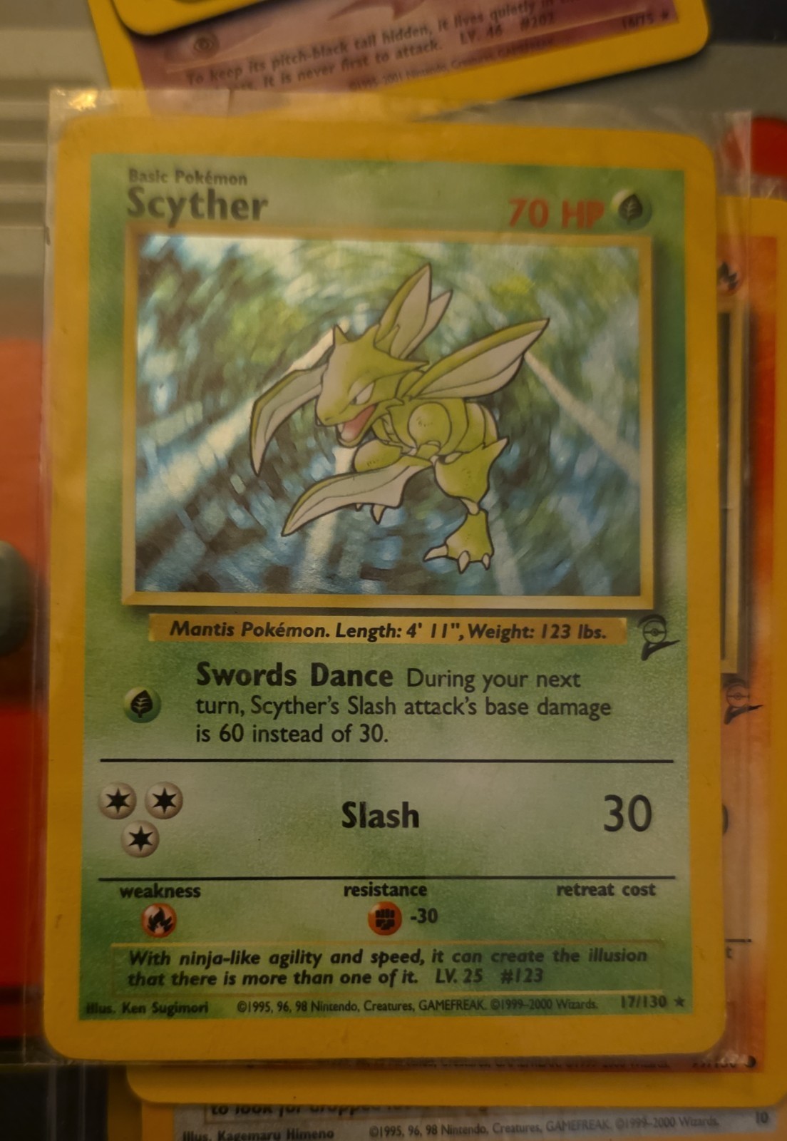 Scyther 017/130 Base Set 2 Holo