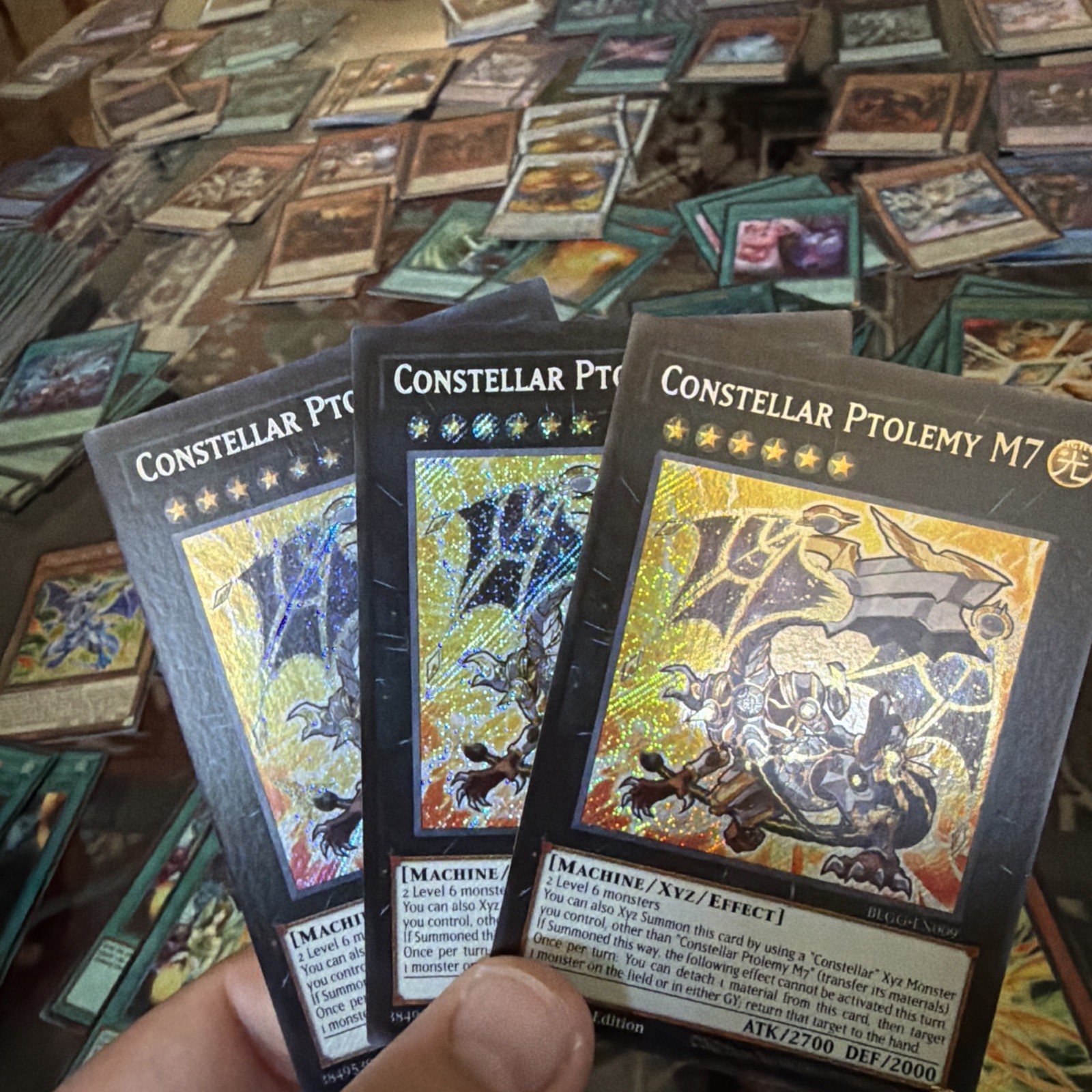 3x Constellar Ptolemy M7 1st Edition Secret Rare BLGG-EN009 Yu-Gi-Oh!